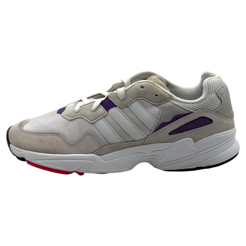 adidas Men Yung-96 Size 12 White Purple‎ Retro Sneaker Chunky Dad Shoes DB2601 - Picture 3 of 8